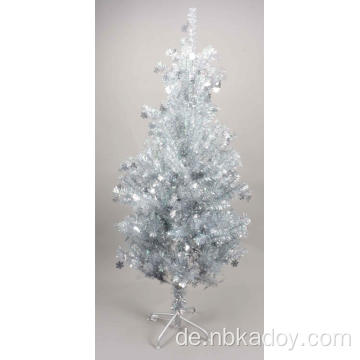 150 cm weißer farbenfroher Schneeflocken Weihnachtsbaum